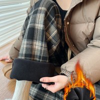 颜佟 高腰加绒磨毛香蕉裤 女士休闲裤