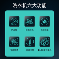 西门子10公斤滚筒大容量家用全自动洗衣机智能除渍除螨WB25AKU00W