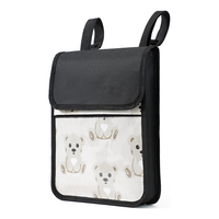 南极人电动车前置挂物包双层防水通用电瓶车收纳包储物袋手机包前置物 米色 均码