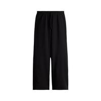 H&M 女装裤子秋冬瑜伽裤简约宽松直筒阔腿运动长裤慢跑裤1199249 黑色 S 160/72