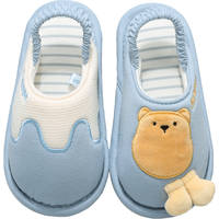 牧童宝宝拖鞋男女童静音室内居家鞋软底可爱卡通婴儿棉拖鞋