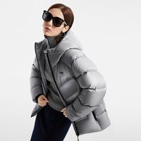 骆驼 CAMEL羽神女装鹅绒羽绒服短款2025冬保暖加厚连帽羽绒鹅绒外套