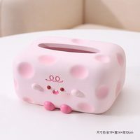 创意可爱奶酪宝宝纸巾盒轻奢高档客厅家用居家餐桌茶几抽纸盒摆件