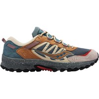 移动端、88VIP：saucony GRID PEAK越野登山鞋防滑耐磨户外复古鞋木炭灰黏土色 4