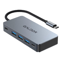 高多typec 拓展坞 MST多屏异显扩展镜像屏扩展坞USB3.0 4K60Hz DP高清VGA多口 8合1【HD高清*2+VGA异显】2311