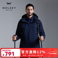 WOLSEY 户外软壳衣男士登山服 海军蓝色 XL180