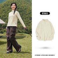 移动端：乔丹 POLARTEC 女款半拉链抓绒衣 QXFWD2254083