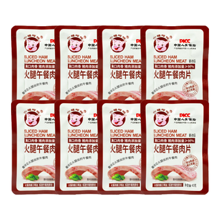 小猪呵呵火腿午餐肉片装90%猪肉高蛋白泡面方便面螺蛳粉三明治开袋即食 火腿午餐肉片40克*8片