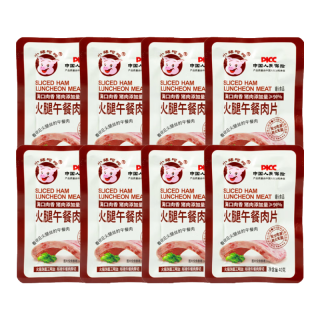 小猪呵呵火腿午餐肉片装90%猪肉高蛋白泡面方便面螺蛳粉三明治开袋即食 火腿午餐肉片40克*8片