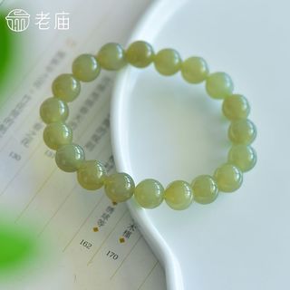 老庙和田玉青海料高货优雅转运手串马年赠礼盒