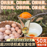 豫南缘 可生食无抗虫草鲜鸡蛋 50枚 5斤