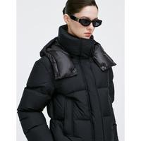 GIOVANNI VALENTINO 25年秋冬新款高级感保暖可脱卸帽女士羽绒服外套