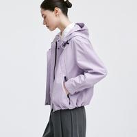 GIOVANNI VALENTINO 25年秋冬新款城市通勤连帽高级感外套女士防风夹克