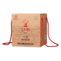 三鹤 六堡茶黑茶 红韵2021六堡散茶500g 熟茶2019年陈化 广西梧州特产