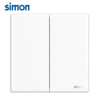 西蒙（SIMON）西蒙开关插座i3air哑光白超薄款86型五孔面板奶油风 二开多控开关