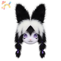 HABA玩具 拉迪图 Kig系 可爱兔子耳洛丽塔头套 黑白色 cosplay可穿戴