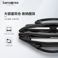 新秀丽经典公文包男士商务手提包斜挎包大容量电脑包手拎包男TK3