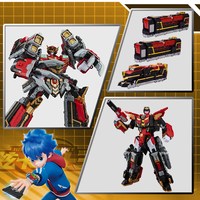 展高 炫卡斗士3第三季2疾速幻影重装赤魂王合体变形机器人玩具男孩金刚