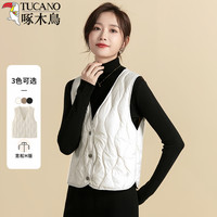 啄木鸟 女士羽绒马甲 2025秋冬新款 修身轻薄保暖内穿短款背心