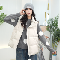 热风 女士羽绒服马甲 F10W25400