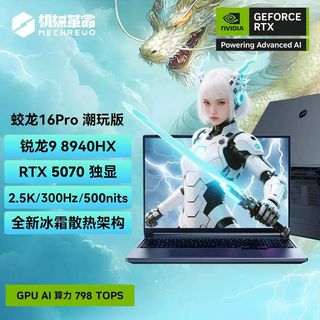 MECHREVO/机械革命 蛟龙16Pro 潮玩版 RTX5070 游戏笔记本电脑