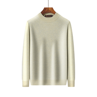 鹿王 【加厚100%山羊绒】新年红秋冬高档男士羊绒衫针织衫保暖毛衣