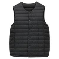 鸭鸭羽绒服 YAYA鸭鸭轻薄羽绒服马夹男士短款2024年冬季内搭外穿马甲背心内胆