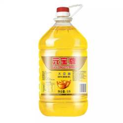 元宝 牌大豆油5L/桶家用厨房炒菜食用油煎炸一级大豆油