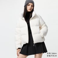 优衣库 女装无缝羽绒短茄克/老爸评测外套夹克478578
