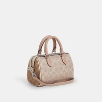 COACH 官方 女士PVC配皮单肩斜挎手提包波士顿桶包 CW330