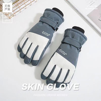 夏娃的色彩 加绒加厚触屏防风防滑手套男款