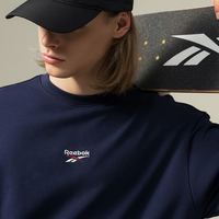 Reebok 官方26年新款男女同款复古舒适撞色LOGO休闲套头卫衣