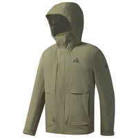 FILA 呼吸壳梭织外套两件套男士上衣2025冬季运动户外夹克 深黑-BK XL