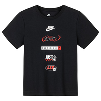 NIKE 男童短袖T恤2025夏季轻薄柔软撞色logo儿童抗皱上衣