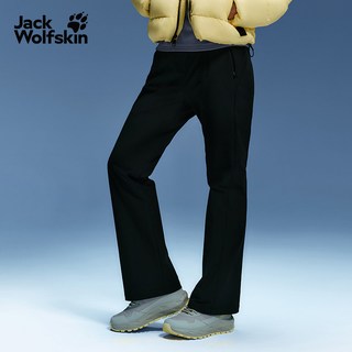 Jack Wolfskin 狼爪 A65337 弹力防风微喇长裤 黑色 S