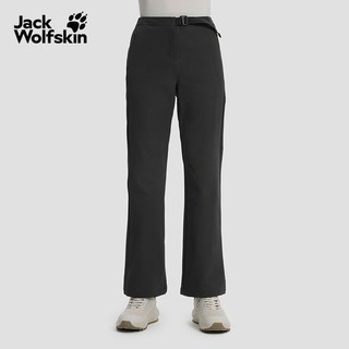 Jack Wolfskin 狼爪 A65337 弹力防风微喇长裤 黑色 S
