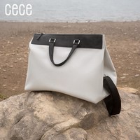 cece2025帆布托特包女大容量手提斜挎包百搭休闲通勤包