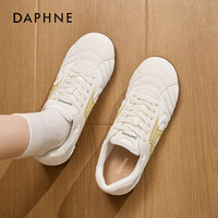 达芙妮黑色德训鞋女2025新款秋冬季复古软底轻便超火跑步运动鞋 米色 40