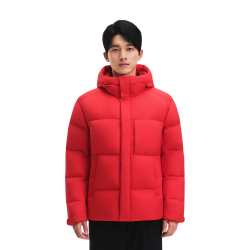 伯希和 户外800蓬泡芙羽绒服鹅绒服新年衣服户外鹅绒 男款 |岩浆红