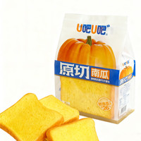 U吧U吧 高钙原切鲜南瓜添加吐司整箱120克*4包