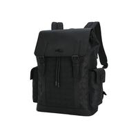 FILA【黑武士】斐乐男士背包2025秋季老花轻便大容量背包书包黑色 正黑色-BK XS