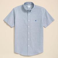 Brooks Brothers布克兄弟弹力免烫牛津布短袖衬衫
