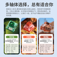 黑峡谷(Hyeku)Y3苍岭轴无线蓝牙三模游戏机械键盘客制化可热插拔gasket结构PBT键帽RGB背光 Y3洛白87键-苍岭轴