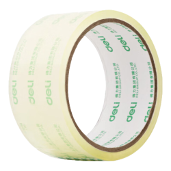 得力 高品质高透明黄封箱胶带/打包胶带 45mm*30y*50μm 单卷装 办公用品 JD418