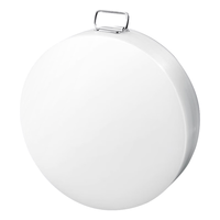 荣事达（Royalstar）菜板家用切菜板圆形实心砧板商用食品级pe剁骨板 抗菌防霉【42*1cm】商用一体