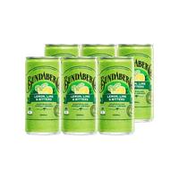 宾得宝Bundaberg血橙百香果汁气泡水 柚子汽水小瓶饮料200ml 【200ml*6罐】青柠