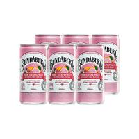 宾得宝Bundaberg血橙百香果汁气泡水 柚子汽水小瓶饮料200ml 【200ml*6罐】粉红葡萄柚