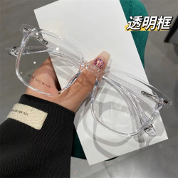 Erilles 韩版超轻素颜近视眼镜框白色+161升级防蓝光镜片