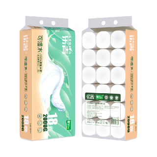 88VIP：雨森 可湿水卷纸干湿两用厕纸卫生纸5层加厚亲肤柔韧 2500g18卷