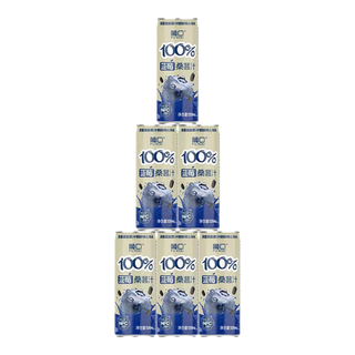 葡口 100%NFC原浆 蓝莓桑葚汁 320ml*6罐 果汁饮料